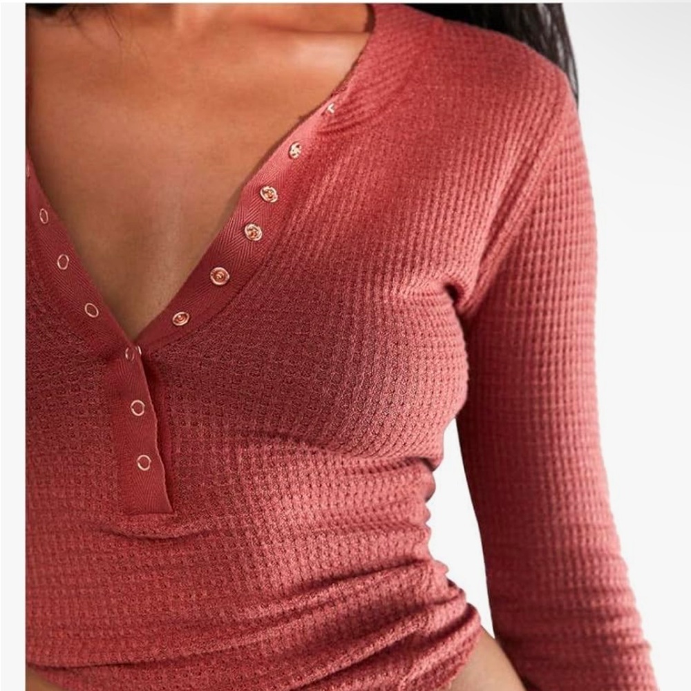 Free People One of the Girls Henley